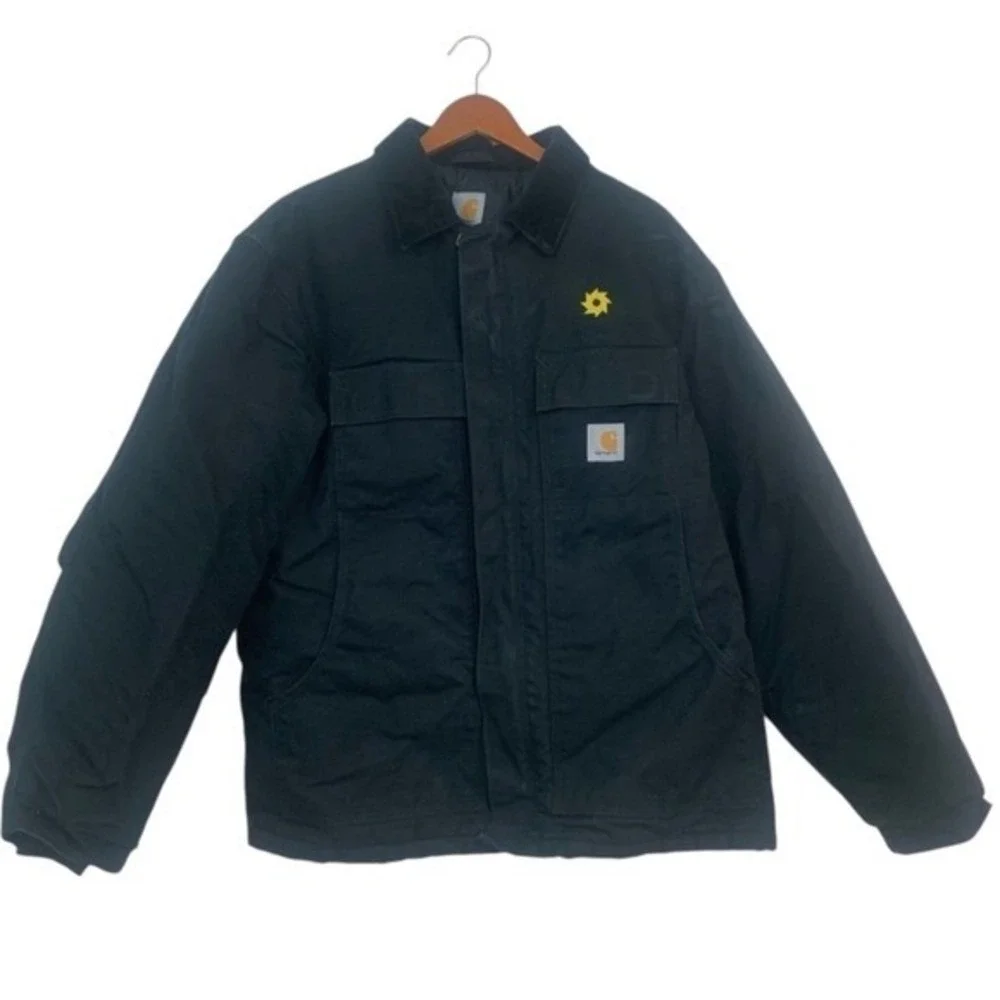 Carhartt Black Canvas Arctic Men's Size L Workwear‎ Chore Jacket